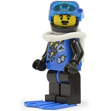 div001a Divers - Blue, Black Helmet, Blue Flippers 